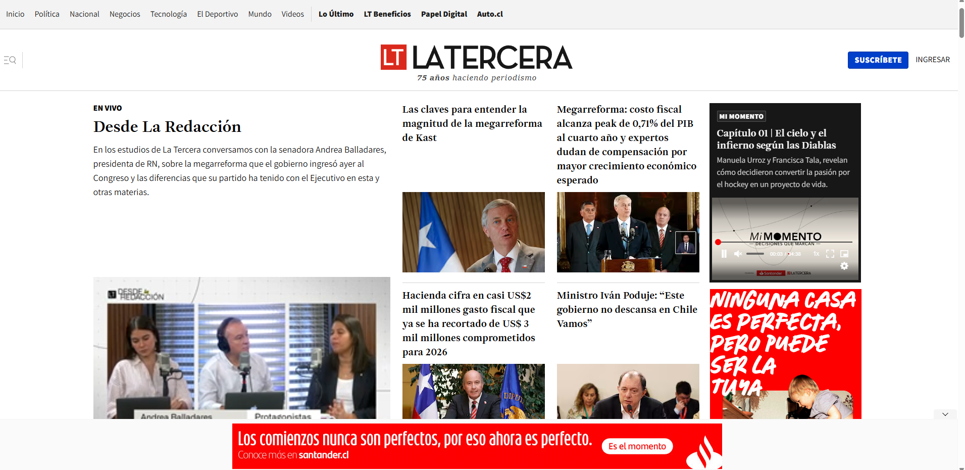 La Tercera y su alcance: una mirada nacional e internacional 