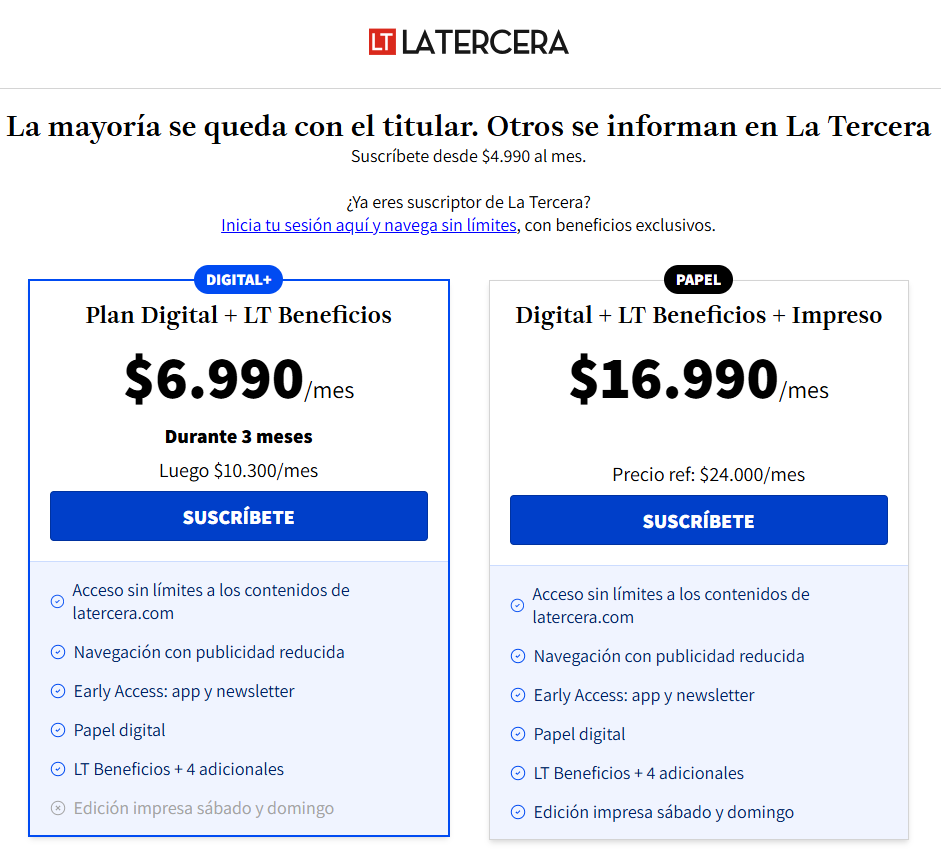 El costo de las noticias: las suscripciones digitales