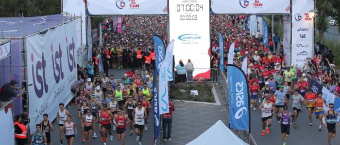 En esta imagen se ve como inició el evento deportivo "Fedachi Marathon"